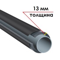 Трубка K-FLEX 13x035-1 ST IC CLAD BK