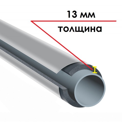 K-FLEX 13x089-1 ST IC CLAD SR - трубка теплоизоляционная (К-ФЛЕКС)