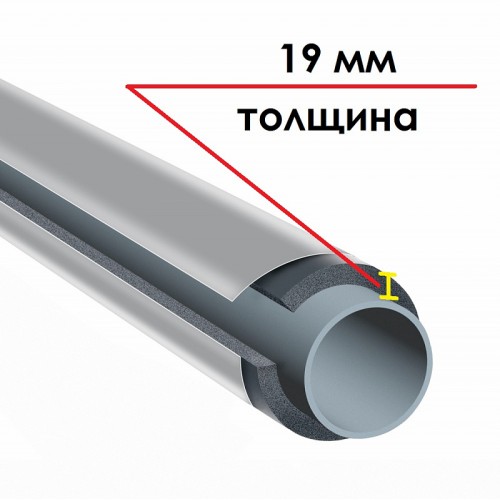 Трубка K-FLEX 19x057-1 ST IC CLAD SR